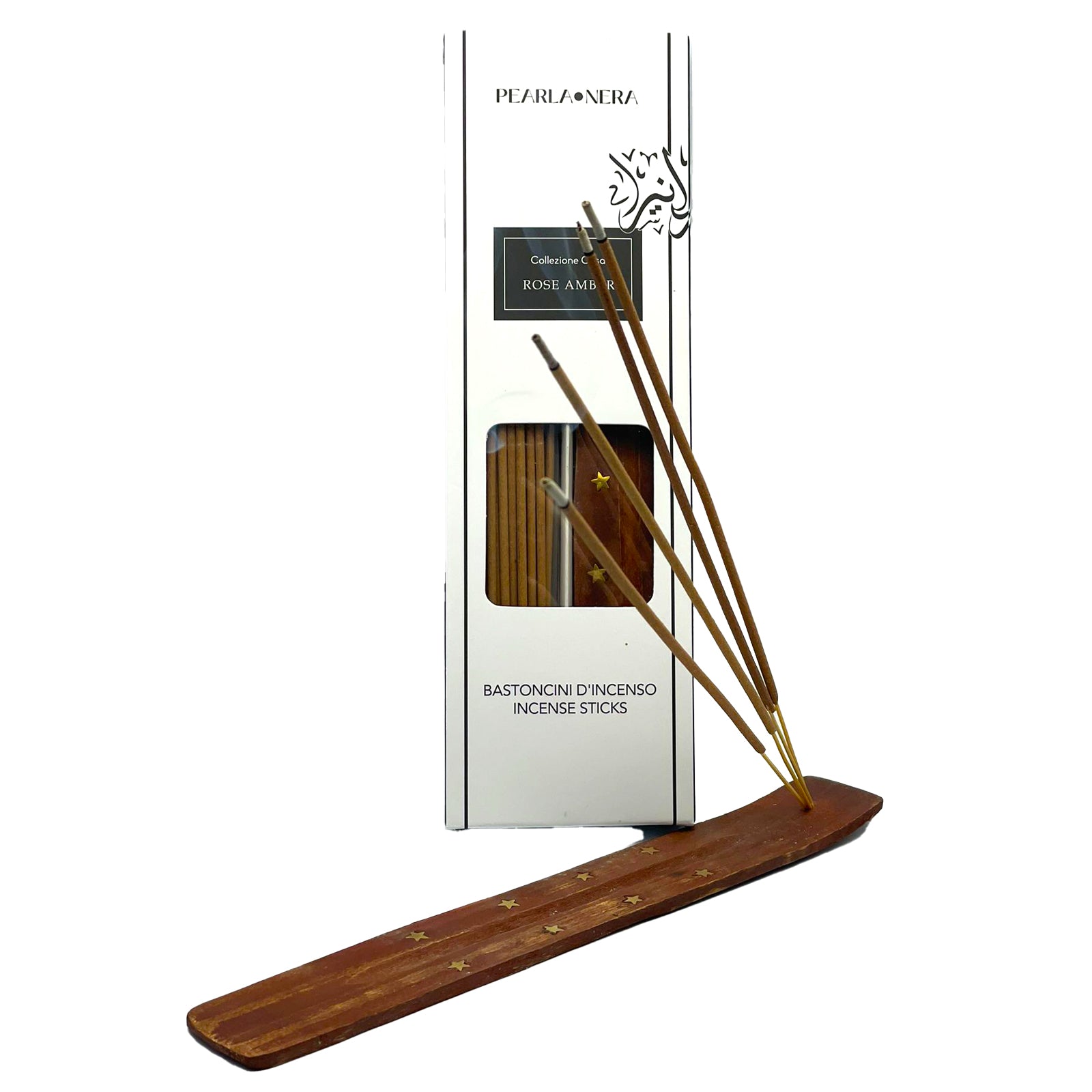 Pure Agarwood Incense Sticks with Wooden Holder (40 x 10”)